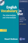 ENGLISH VOCABULARY IN USE PRE-INTERMEDIATE-INTERMEDIATE +KEY+CD